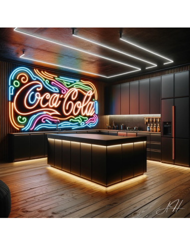 'Glowing Coca-Cola Neon' - Letrero de neón LED Comparez plus de prix