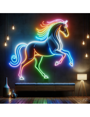 'Wild Horse Neon' - Letrero de neón LED pas cheres