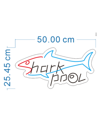 Néon personnalisé shark pool solde